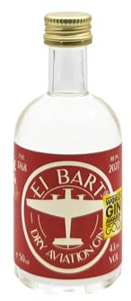 El Bart | Dry Aviation Gin | 43,5% VOL | 50 ML - Exquisite Handcrafted Spirit mit Zitrusaromen und Historischem Erbe