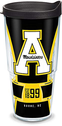 Tervis 1324911 Bicchiere termico con involucro e coperchio da viaggio nero, Tritan, 24 once fluide