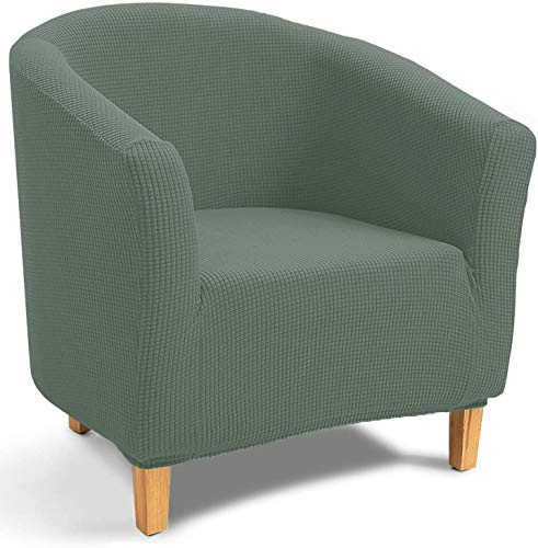 TIANSHU Sesselschoner Elastisch Sesselüberwurf, Modern Club Chair Stretch Sesselhusse, Universal Sofabezug für Einzelsofa, Bezug für Clubsessel (Cyan)