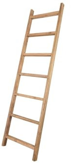 Massivmoebel24.de Dekoleiter Teak 50x5x180 Natur unbehandelt Bassano #134