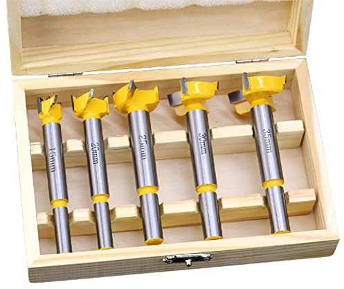 5pc Woodworking Hole Opener Drill Bit Set for Carpentry Wood Core Drill Bit Hole Cutter Auger Wooden Drilling 15 20 25 30 35mm