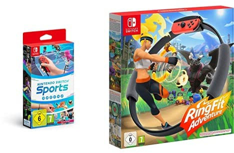 Nintendo Switch Sports (inkl. Beingurt) - [Nintendo Switch] + Ring Fit Adventure - [Nintendo Switch]