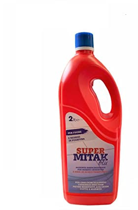 Mitak PULIFUGA, Pulitore Super Concetrato ideale per pavimenti, fughe e residui di posatura, disincrostante per residui cementizi. 2 LITRI