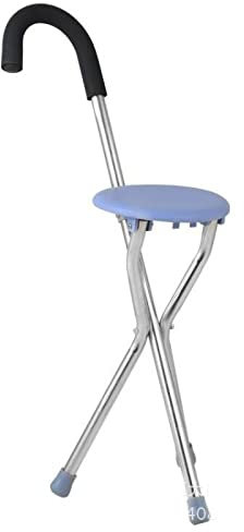 Walking Stick mit Sitz (nicht verstellbar),Walking Cane,Walking Stick Zum Sitzen, Klappsitz, Walking Stick mit 3 Beinen, Herren-Walking Stick mit Stuhl