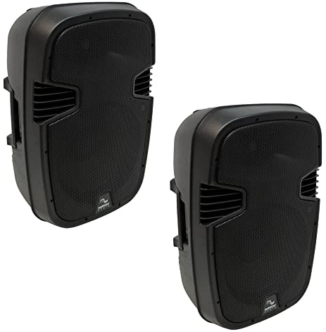 Harmony Audio HA-L15BA Pro DJ Live Series Bluetooth 15 Powered 1200W PA Speaker -Pair