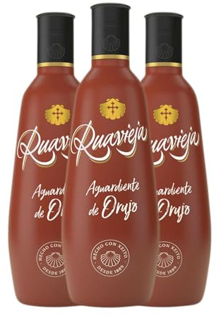 Orujo Rua Vieja Aguardiente de Orujo Ruavieja 70 cl (Caja de 3 Botellas de 70 cl)