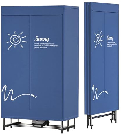 Secadora de Ropa Portátil Secadoras Eléctricas de 1500W, Tendedero de Ropa con Calefacción de 3 Capas, Tendedero de Ropa Portátil Plegable, Eficiencia Energética, Carga Máxima 30Kg