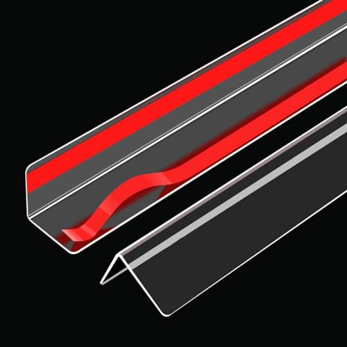 ZIMGOD übergangsprofil Klar 90 Grad Eckkantenschutz Selbstklebend, Abziehen und Aufkleben Wandkantenleiste, L-Leiste Treppenkantenschutz für Wand Türrahmen Schrank(17mm (5/8))