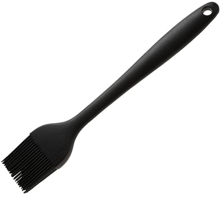 Wiltshire Silicone Pastry Brush, Basting & Glazing Brush, Silicone Bristles | Heat-Resistant Utensil, Non-Stick, Non-Scratch, Midnight Black, 25.3x4.5x1.5cm