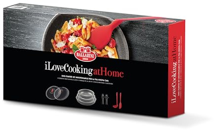 I love coooking at home Ballarini Geschenkset 9-teilig platzsparend