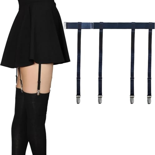 Porte Jarretelle Sexy Ensemble Porte-Jarretelles Pour Femme avec 4 Pinces Grande Taille, Porte-jarretelles pour femme, Grande taille, Élastique réglable, Femmes Sexy Punk Harnais Caged Cuisse Holster
