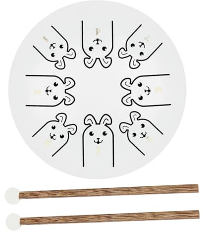 Vaguelly 1satz Stahlzungentrommel Für Anfänger Und Zungentrommel Aus Edelstahl Für Meditation Und Musik Percussion-instrument Mit Elegantem Design Und Langlebigem Material Hase