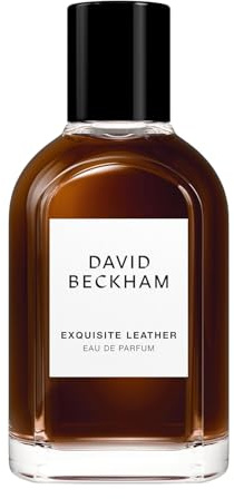 David Beckham Exquisito Leather Eau de Parfum para hombre, la encarnación perfecta del lujo masculino y la elegancia distintiva, aromas de cuero ahumado, especias nobles y frutas, 50 ml
