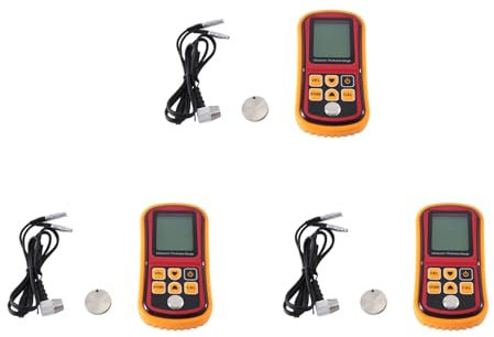 Kznifmk 3X Spessimetro Ad Ultrasuoni GM100 1,2-225 mm (Acciaio) Misuratore di Spessore Ad Ultrasuoni Digitale LCD Misuratore Risoluzione 0,1 mm