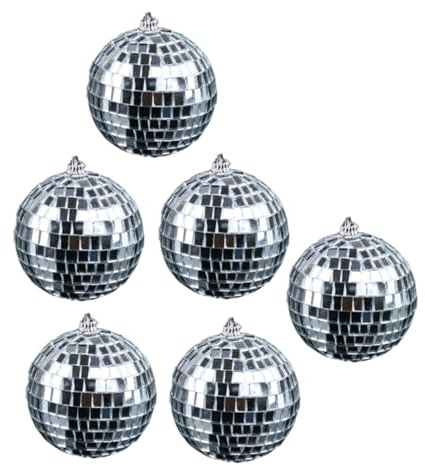 GALPADA 6 pezzi Palle da Discoteca per Decorazioni Feste Matrimonio e Natale Effetto Luce Riflettente per e Discoteche