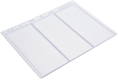 OPPWONG Álbum de Sellos, Colección de Sellos Libros de Colección de con 10 Piezas Universales 9 Hoyos para el Libro de de Estándar (3 líneas transparentes)