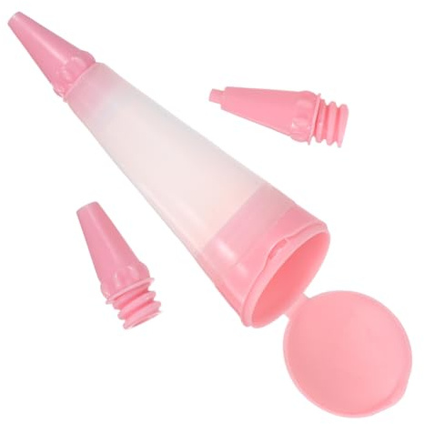 GLEAVI Reusable Portable Silicone Cake Decorating Pens with Jam Piping Nozzles for Cream and Chocolate, for DIY Baking and Family Gatherings, for Home Enthusiasts and Professional Bakers