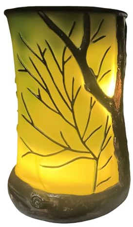 Duroecsain Lampada da Tavolo Laterale | Lampada Naturale Albero per Camera da Letto Luce d'Ambiente,Illuminazione d'Atmosfera Decorativa per Comodino Dormitorio Soggiorno,Regalo Compleanno Casa Nuovo