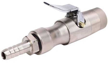 Oreilet 2st Låsande Luftchuck, 1/4 Tum FNPT Heavy Duty Closed Flow Messing Air Chuck, 300 PSI Lås på Däckchuck, för Däckinflatormätarkompressor (Matte)