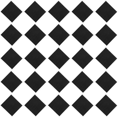 MOLUCKFU 50 piezas Paños de Microfibra para Limpieza de Lentes y Gafas Unidades Negras Suaves Reutilizables y Compactos para Pantallas de Móviles Cámaras y Tabletas