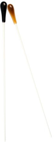 SECFOU Lot de 2 Bâtons de Direction pour Chef d'Orchestre en Résine Noir et Jaune Légers et Solide Accessoires pour Concert et Spectacle Musical