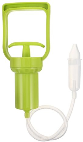 BESPORTBLE Manual Nose Cleaner Nasal Suction Pump for Newborns and , Gentle Green Mucus Extractor Device for Stuffy Nose Relief and Nasal Irrigation