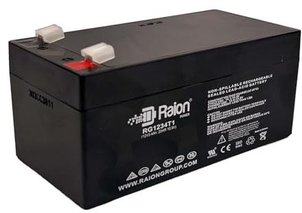 Raion Power RG1234T1 12V 3.4Ah Compatible Replacement Rechargeable AGM UPS Battery for CyberPower 425VA CP425G