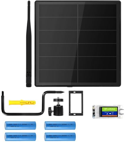 Mcnhbdgg Kit de Placa de Desarrollo Node con Alimentación Solar, Carcasa Impermeable para Meshtastic/MeshCore con Node T114 V2 y Batería 18650 de 868 MHz