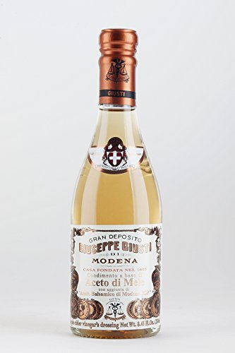 Acetaia Giuseppe Giusti - Vinagre de manzana - Condimento a base de vinagre de manzana con adición de vinagre balsámico de Modena IGP - Champagnotta 250 ml - Caja con 6 botellas
