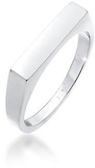Elli Ring Damen Siegel Eckig Geo Design Basic 925 Silber