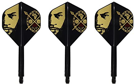 Condor Axe - Devon Petersen African Warrior - Inspiration 3 Black - Dart Flights Short
