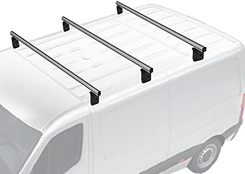 Menabo Dachträger für VW Transporter T5 T6 2003-2025 L1 L2 Aluminium Grau 3X