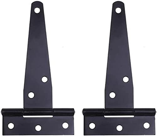 2 Stück 5,1 cm T-Form, rostfreies Eisen, leichtes Scharnier, antiker Scharniertürgurt, Scheunentürscharnier, Hardware-15,2 cm