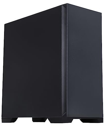 iONZ KZ-30E XL Silent PC Computer Gaming Case, Mid Tower, E/ATX ATX, EPDM Sound Dampening Quiet, SPCC 0.7mm Chassis | Black with 120mm Fan