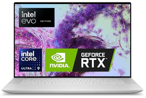 Dell XPS 16 9640 Laptop 16.3 OLED UHD+ Touch Display, Intel Evo Edition - Intel Core Ultra 9, NVIDIA GeForce RTX 4070 Graphics, 32GB RAM, 1TB, Windows 11 Home, Fingerprint Reader, Keyboard Deutsch