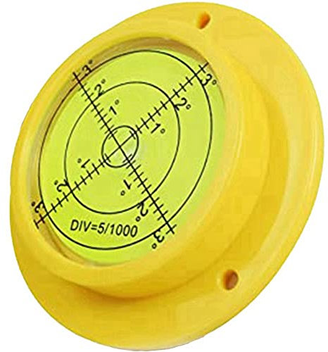 Persistence Niveau à Bulle Rond, Niveau à Bulle Circulaire de Haute PréCision 90 X 17 Mm avec 3 Trous de, Outil D'Instrument de Mesure