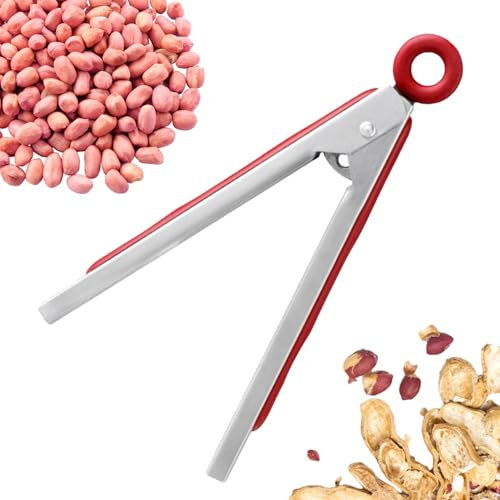 Schiaccianoci manuale, Schiaccianoci per noci | Apridadi manuale antiscivolo - Biscotto apriscatole rosso facile da usare, strumento per biscotti da viaggio, casa
