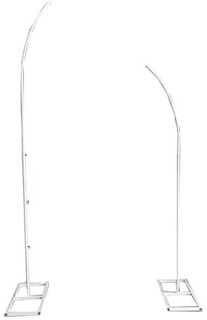 Mezzo Arch Palloncini Struttura da Terra, Struttura Arch Palloncini Ferro, Arch Matrimonio Cornice per Festa Compleanno Matrimonio Design Romantico(White,2.5+2.1m)
