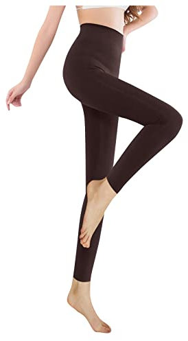Ohne Fuss Gefütterte Strumpfhose Damen Blickdichte Fleece Strumpfhose Damen High Waist Abnehmen Damen Leggings Lang Silvester Damen Elegant Slim-Fit Wollstrumpfhose Damen Termostrumpfhosen