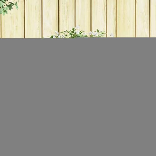 Gecheer Letto rialzato da giardino in acciaio zincato, 129 x 129 x 77 cm, verde, vassoio per piante da coltivazione, fiori, erbe, fioriera per terrazza balcone esterno