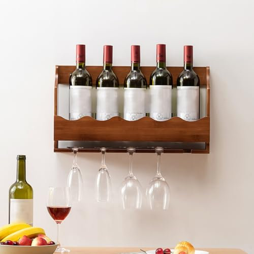 Schwimmendes Wand-Weinregal für Flaschen, hängende Barregale, Wandmontage, Weinschrank, kreatives Restaurant, Weinaufbewahrung, einfaches Wandregal für Heimdekoration