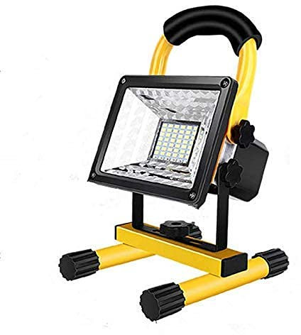 FHRKA Luce da Lavoro Ricaricabile a LED, proiettori Ricaricabili da 100 W Luce da Lavoro a LED Portatile IP65 Luci da Campeggio per Esterni Impermeabili per Cantiere