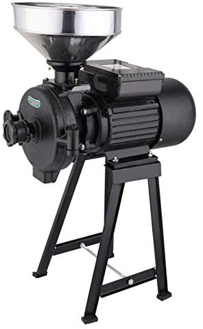 HQYMXYGEUR Grinding Mill,Commercial Commercial Mill Grinder 1500W Electric Grain Dry Feed Flour Milling Machine Cereals Grinder Rice Corn Coffee Wheat(Black)