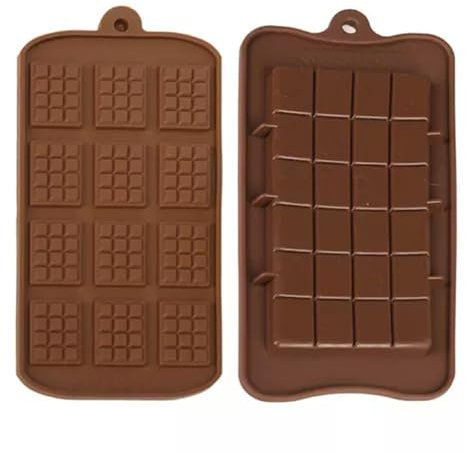 Lot de 4 moules à Chocolat en Silicone avec Lettres et Chiffres, pour gâteaux et pépites de Chocolat, 2 pièces