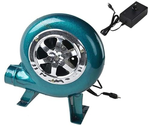 JOUFNING Zentrifugalgrill-Kochluftgebläse, 110 V/220 V Elektrisches Schmiedegebläse, Pumpenlüfter Mit Regler, Anzündkamin Zum Kochen Mit Holzkohle(100W)