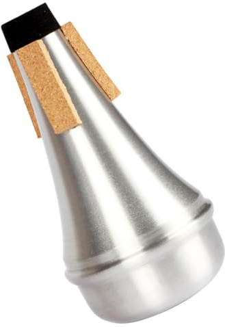 Ipetboom 2 piezas Sordina para Trompeta de Aluminio Silenciador Eficaz para Práctica Silenciosa Accesorio para Músicos Diseño Elegante Plata Parte de Instrumento para Reducción de Volumen