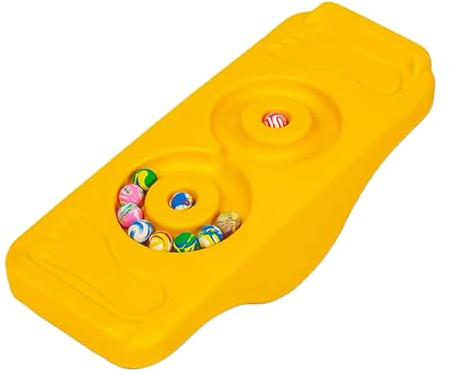 Generic Tavola per l'allenamento dell'Equilibrio, Interessante Tavola a Dondolo per l'allenamento Durevole Migliora la capacità di Equilibrio per la Casa (YELLOW)