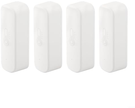 NexRen Sonde de température et d'humidité pour Tuya, thermomètre hygromètre d'intérieur avec batterie AAA faible puissance, avec support mural/table (4 pcs wifi)