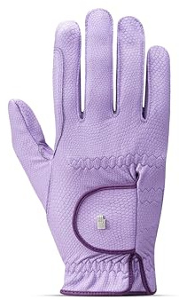 Roeckl Sports Lona - Guante de equitación, color violeta 7.5