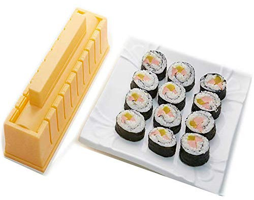 YUHE Sushi Maker, DIY Sushi Mould- Easy Sushi Kit for Beginners, Premium Edition (Round Shape)